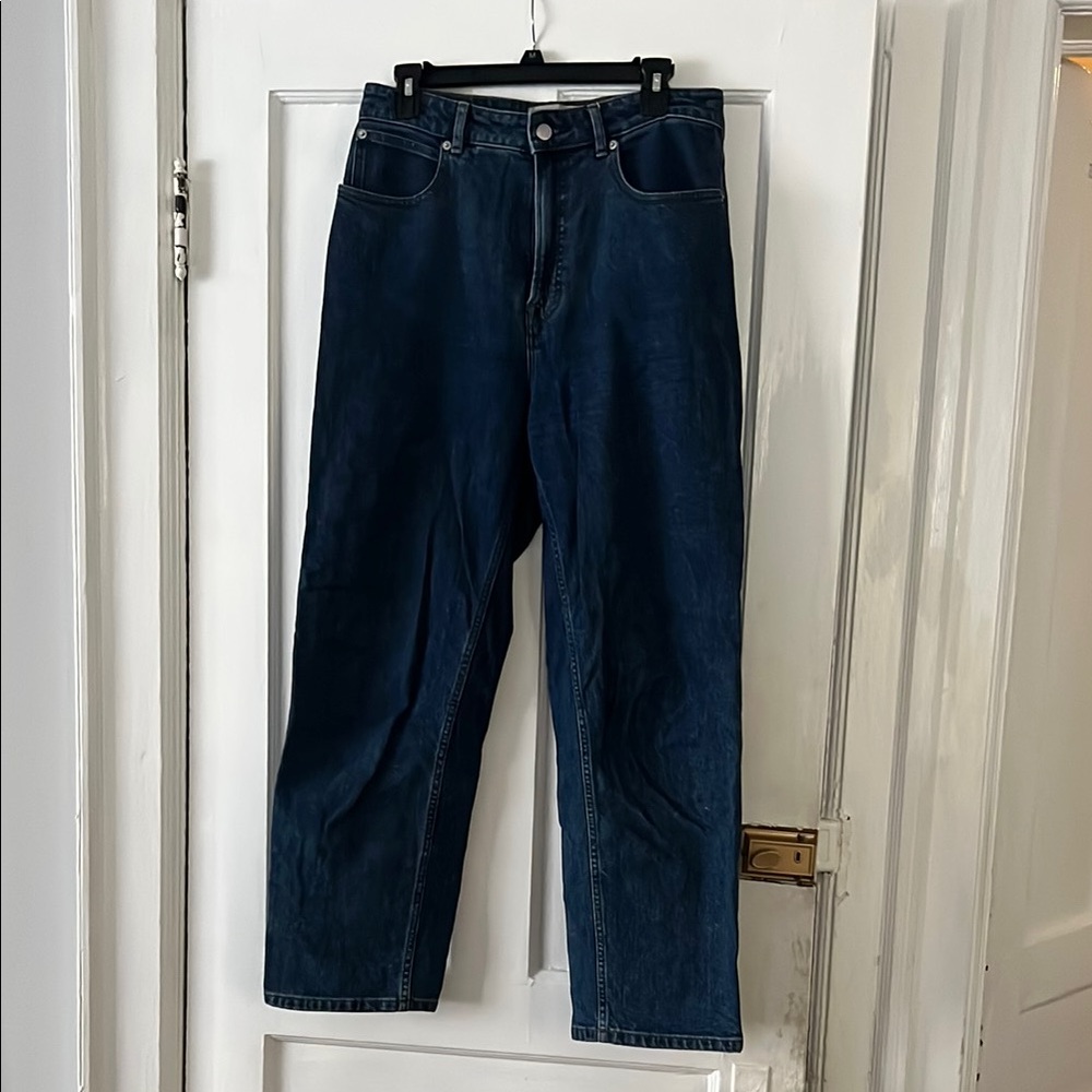 Everlane The Curvy Way High Jean dark wash organic cotton 30 long